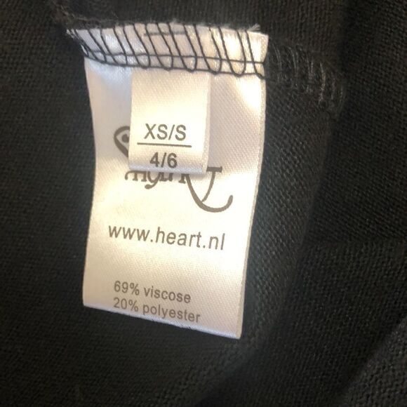 NEW Heart Black MIDI Sweater Dress with Hood NWT - Picture 6 of 10